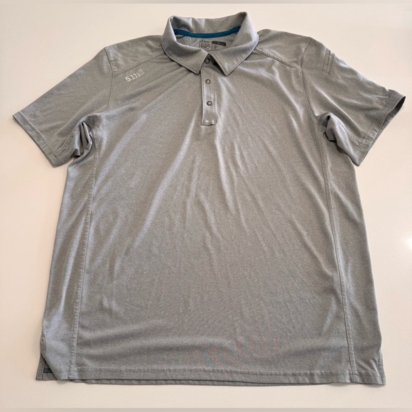 5.11 Tactical Other - 5.11 Tactical Polo Shirt Men’s Large Gray Law Enforcement Security Sleeve Pocket